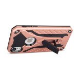 Wholesale iPhone Xr 6.1in Armor Knight Kickstand Hybrid Case (Rose Gold)